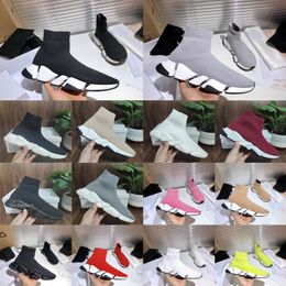 Chaussures Men Women Casual Shoes Sneakers Sock Speed 2.0 Trainers Boots Pour Femmes Baskets Zapatillas Designs Triple Black White With Box