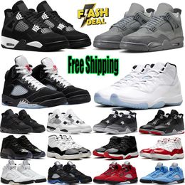 chaussure 4 5 Basketball Shoes For Men Women 5s 11s Sneakers White thunder Bred Cool Grey Metallic Reimagined Wheat Mens outdoor Sports Trainers shoes 11
