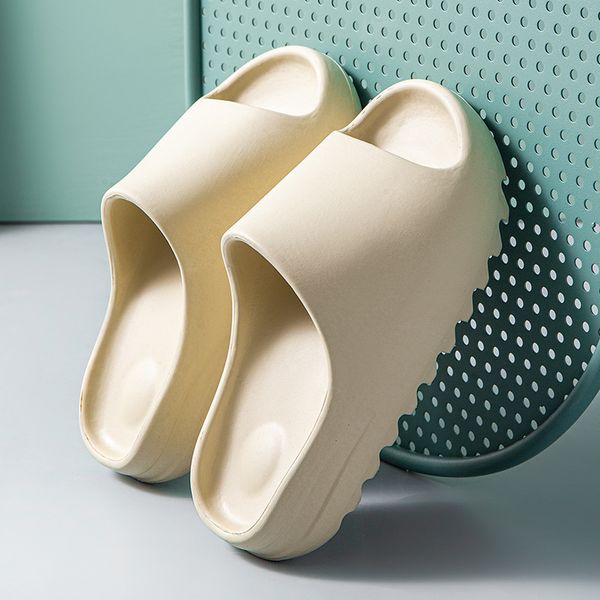 Home Women Thick Bottom Slippers Platform Chunky Heel Living Room Bathroom Slides Non Slip Trend Designer Shoes Ladies Female HWS323