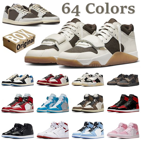 Jack Tr Sneakers Designer Ts Trainers Sail Dark Mocha Bred Space Jam University Red Blue Pink Medium Olive For Mens Womens Basketball Shoes With Box Chaussure