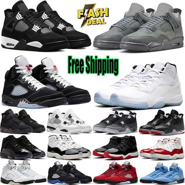 chaussure 4 5 Basketball Shoes For Men Women 5s 11s Sneakers White thunder Bred Cool Grey Metallic Reimagined Wheat Mens outdoor Sports Trainers shoes 11